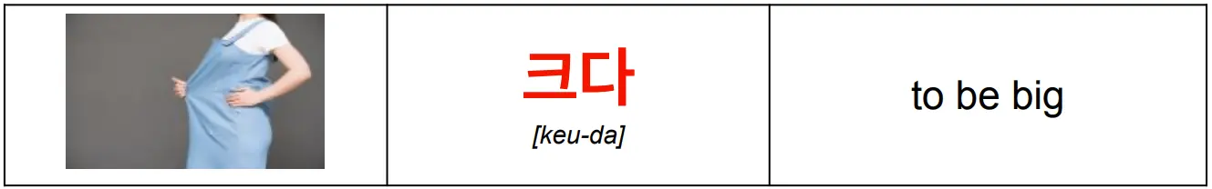 korean_word_크다_meaning_big