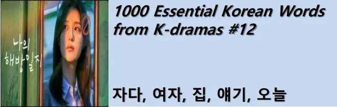 1000 Korean words for everyday use - Basic vocabulary from K-dramas #12